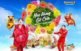 “Golden Pig is coming to town” Flower Festival in celebration of the Lunar New Year at Sun World Danang Wonders