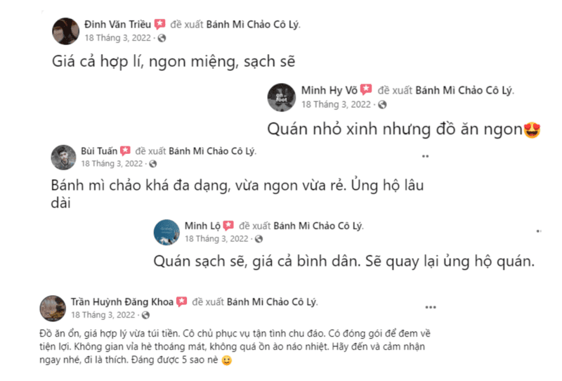 Banh Mi Chao Co Ly Nhan Duoc Nhieu Loi Khen Ngoi