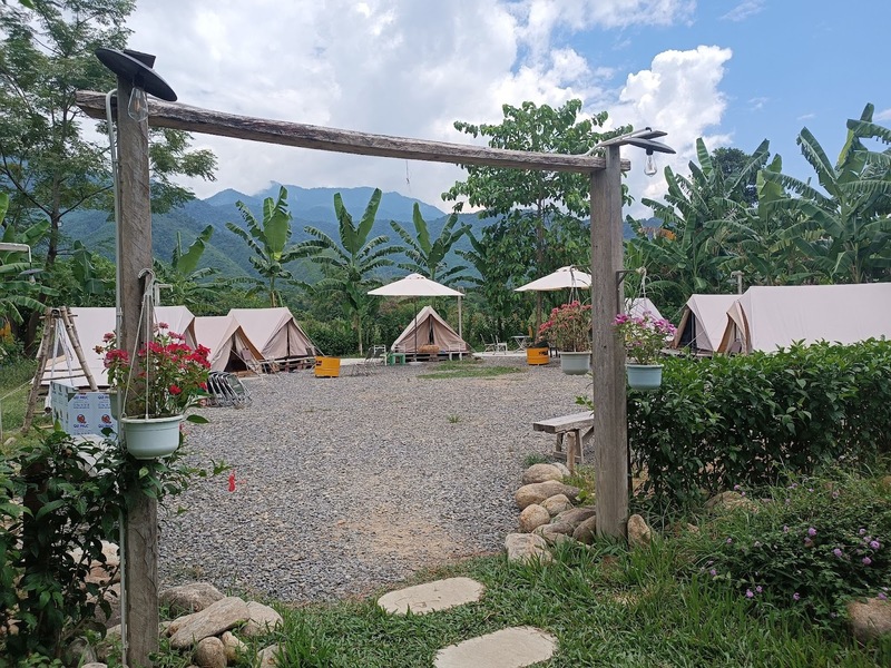 Một góc lều trại tĩnh lặng, yên bình tại Cu Đê Camping (Nguồn: googleusercontent)